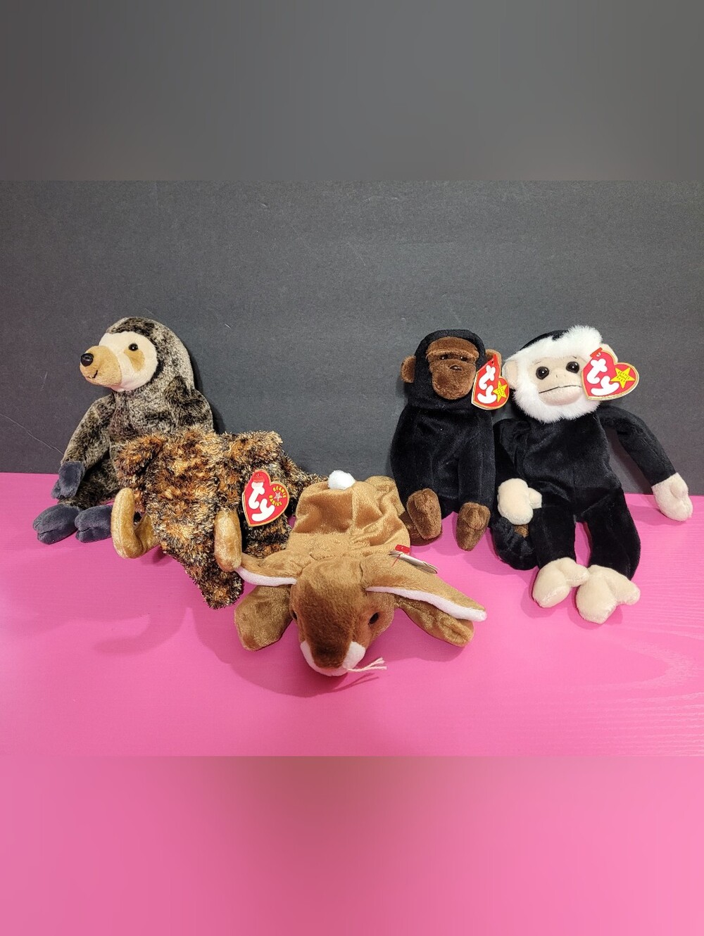 Ty Beanie Babies Plush Animals Set Of 5 (1737)